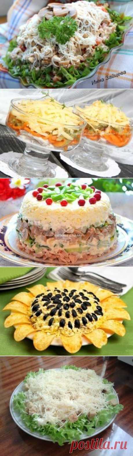 7 Рецептов приготовления ВКУСНЕЙШИХ САЛАТОВ! -Great Food • Лучшие Рецепты