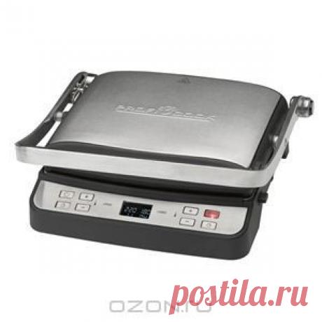 Контактный гриль Profi Cook PC-KG 1030 с возможностью двустороннего обжаривания и корпусом из нержавеющей стали. Идеально подходит для приготовления стейков, рыбы, овощей, панини, яиц. Возможность использования для двустороннего обжаривания или в открытом на 180° положении как настольный гриль. Быстрое приготовления пищи за счёт двустороннего обжаривания. Съемные пластины гриля размером 29.0 х 23.0 см с антипригарным покрытием. Дополнительный комплект гладких пластин для жарки яиц, блинов и пр.