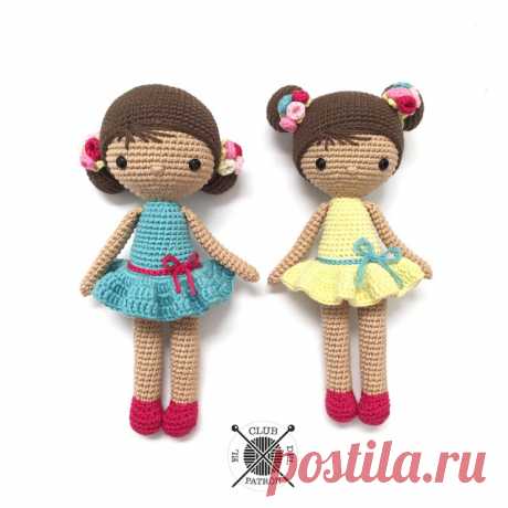 Блог Dmc: Бесплатный образец вязания крючком: кукла La Crocheteria Chloe