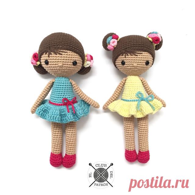 Блог Dmc: Бесплатный образец вязания крючком: кукла La Crocheteria Chloe