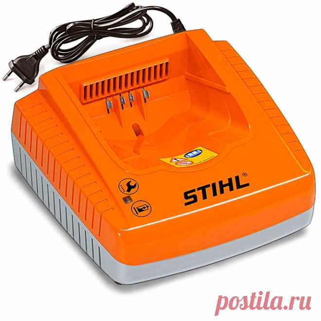Зарядное устройство STIHL AL 300 предназначено для зарядки аккумуляторов STIHL AK- и AP-систем. ЗУ имеет светодиодный индикатор режима работы и пассивное охлаждение батареи. Время заряда аккумулятора зависит от его емкости и степени разряда.