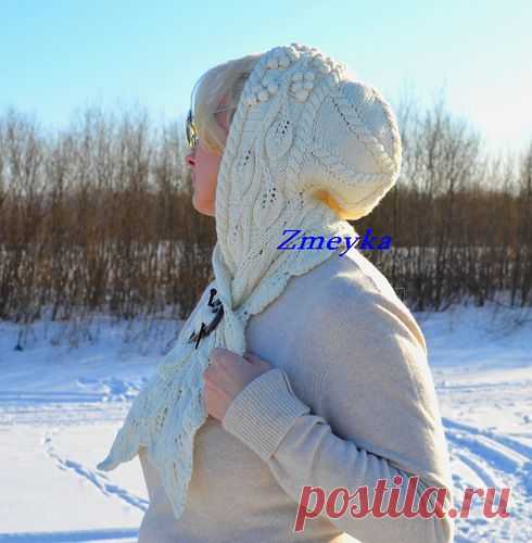 Шарф с капюшоном.