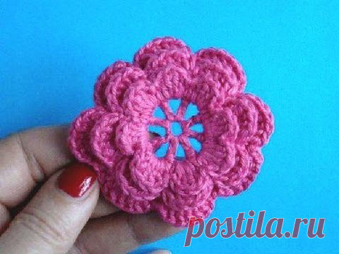 Вязаные цветы Урок 5 Ирландский цветок Crochet flower pattern » Женский сайт - Красотули. Прически, макияж, маникюр, педикюр, эпиляция, пилинг, татуаж, фитнес, рецепты и многое другое!