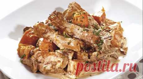 Курица с тыквой и грибами. Пошаговый рецепт с фото на Gastronom.ru