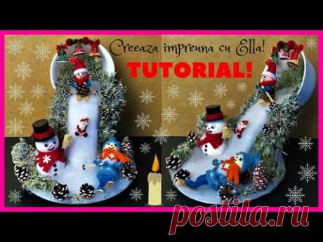 Diy Christmas decorations ideas! Decorațiuni de Crăciun! Idei creative cu peisaj de iarna!