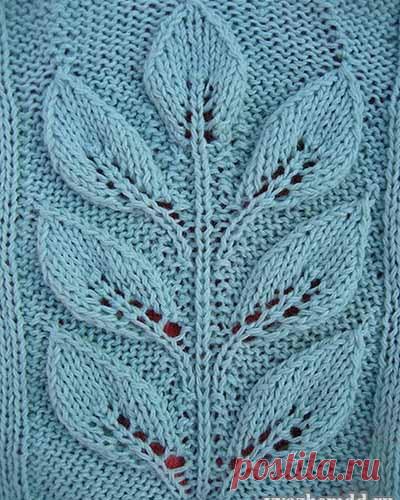 Узор "Ветка с листьями"