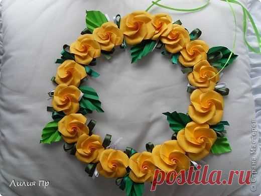 МК розы оригами