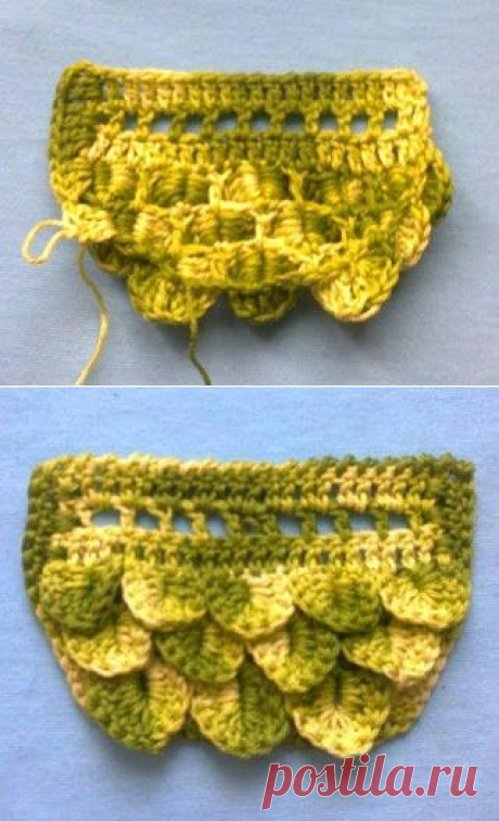 Irish crochet &amp;: Комнатные тапочки &quot;Чешуя&quot;