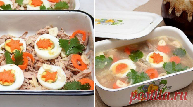 Очень вкусный куриный холодец на праздник Собираем праздничные рецепты. Готовимся, уже скоро! Ингредиенты: ✓ Курица — 1 шт. ✓ Лук — 1 шт. ✓ Морковь — 140 г ✓ Чеснок дольки — 5 шт. ✓ Соль — 1 ч.л.
