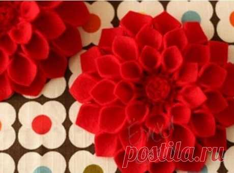Цветы из ткани - мастерим своими руками