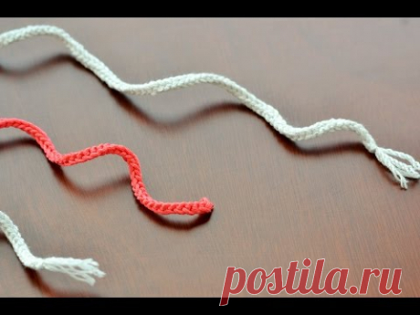 Простой шнурок крючком / Simple crochet cord