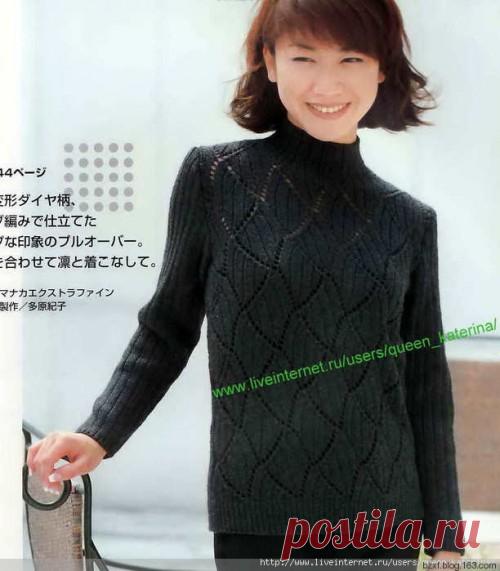 Ницца женский джемпер с длинными рукавами, плетение графики - ткачество музыкальный форум