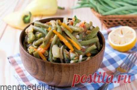 Рецепт соте из стручковой фасоли / Меню недели