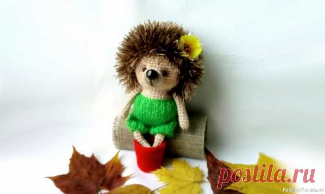 Ёжик крючком. МК Ирины Тимофеевой | Вязаные игрушки. Мастер-классы, схемы, описание. Автор: Ирина Тимофеева (Li Lia)Ёжик по иллюстрации Марины Дормидонтовой к сказке С. Козлова «Солёные ножки».Все детали вяжутся по спирали, за маркером можно не следить.Материалыкрючок 1,5 и 4, спицы 1, наполнитель, проволока, лейкопластырь, готовый носик, маленькие бусины для глаз,...