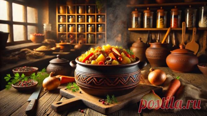 Готовим в горшочках: ароматный картофель с фаршем и овощами