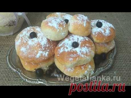 Творожные пончики без яиц и дрожжей в духовке. Пышные, воздушные! Простой рецепт. DONATS - YouTube