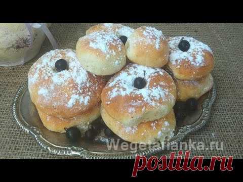 Творожные пончики без яиц и дрожжей в духовке. Пышные, воздушные! Простой рецепт. DONATS - YouTube