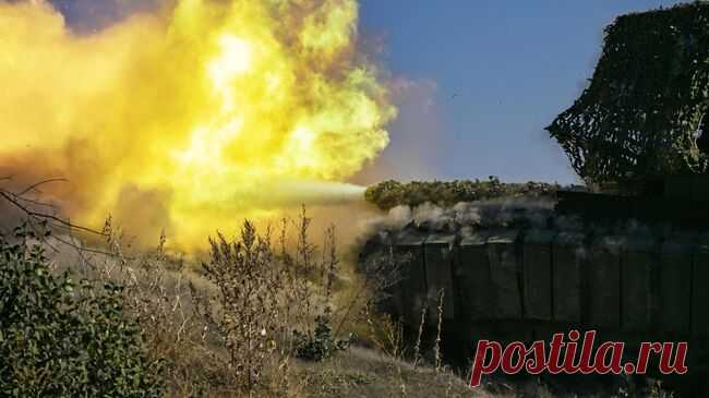 Экипаж танка уничтожил украинский укрепрайон на Красноармейском направлении