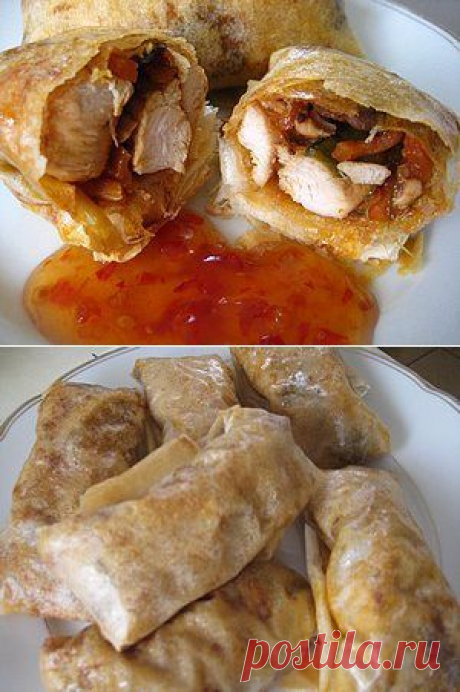 Осенние рулетики курино-овощные