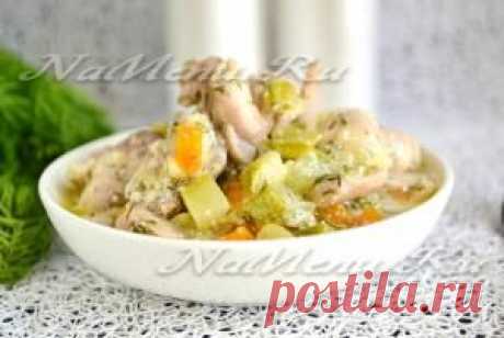 Курица с кабачками в мультиварке