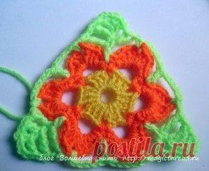 Мастер — класс. Треугольный мотив | Волшебная нить