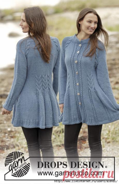 ПРИТАЛЕННЫЙ ЖАКЕТ С КОСАМИ RENAISSANCE BY DROPS DESIGN