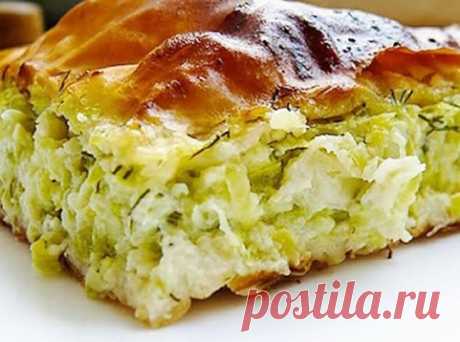 Пирог с кабачками