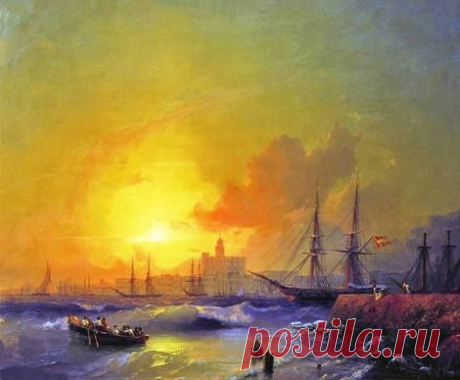 Ivan Aivazovsky, Malaga, Seascape (1854) on ArtStack…   |   Pinterest • Всемирный каталог идей
