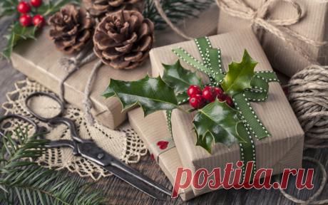 Как красиво упаковать подарок на Новый год и Рождество