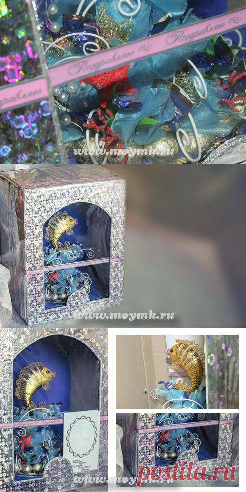 Как упаковать букет из конфет?