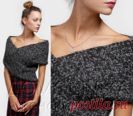 Вязание накидки на плечи | ДОМОСЕДКА