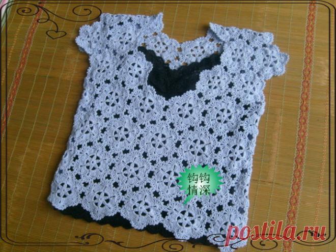 Топик безотрывным вязанием. Мастер-класс в фотографиях