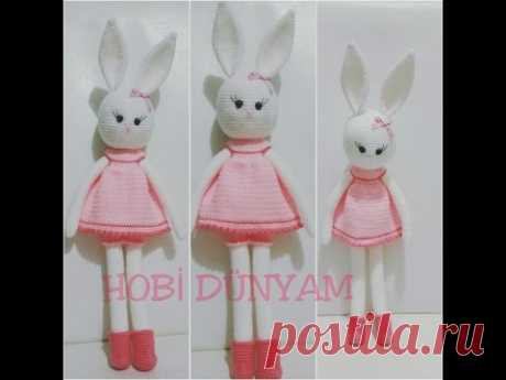 (Amigurumi ) Örgü Oyuncak Büyük Tavşan Yapımı 1 (Crochet Amigurumi Big Rabbit 1) - YouTube