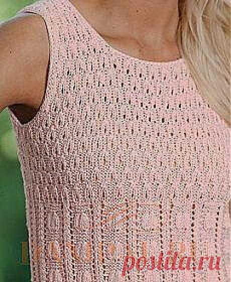 Вязаный топ для лета «Бутон розы» | DAMские PALьчики. ru