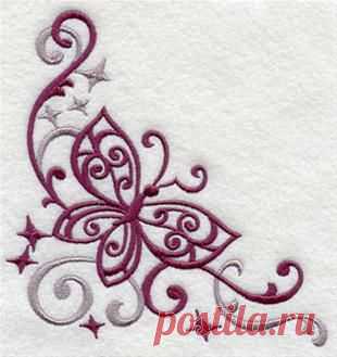 Machine Embroidery Designs at Embroidery Library! - Butterfly Borders & Corners
