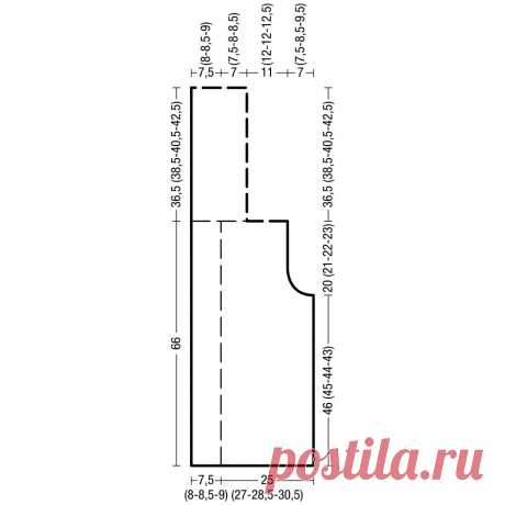 Жилет с капюшоном-трансформером - схема вязания спицами. Вяжем Жилеты на Verena.ru