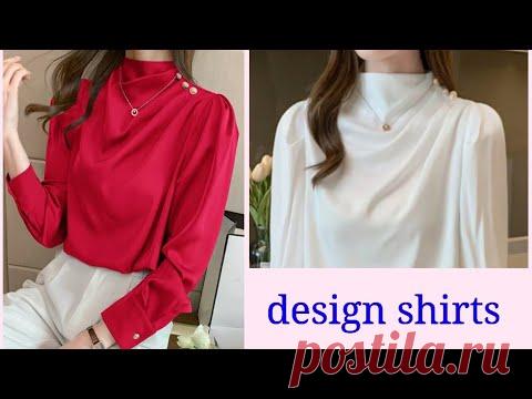 Thiết kế Áo kiểu xếp ly vai, cổ leo đẹp |lena Sewing