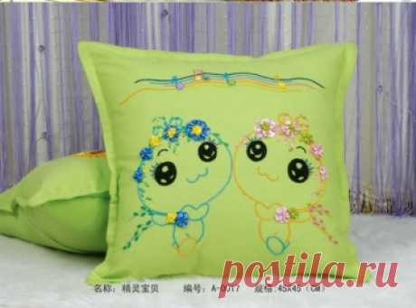 вАлмазе RU - арт.14130 Вышивка лентами &quot;Первая любовь&quot; [размер 45*45 см.] - 1300 руб. - под заказ