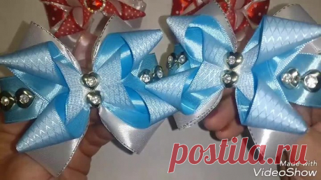 МК Простые и красивые бантики из атласной ленты_Simple Bows_Arcos simples
