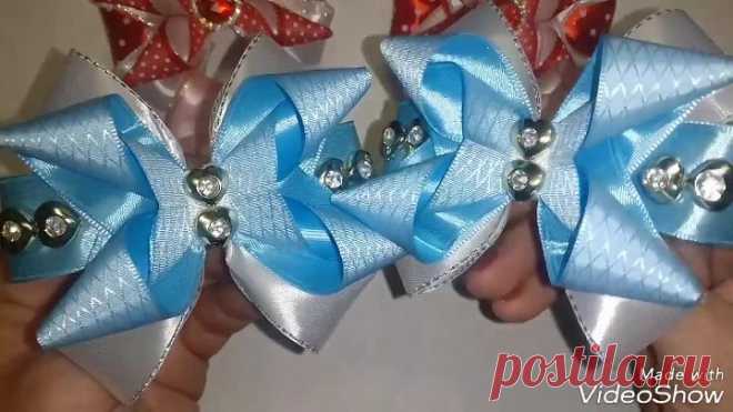 МК Простые и красивые бантики из атласной ленты_Simple Bows_Arcos simples