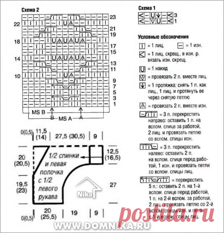 Кофты и жакеты, связанные поперек..