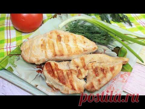 Куриная грудка в маринаде и без капли масла - очень вкусно и просто.