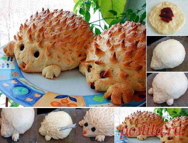 Wonderful DIY Lovely Hedgehog Bread This hedgehog is absolutely the cutest thing ever. Everyone will love it ! Ingredients: - 500 grams flour - 300 milliliters warm milk - 50 grams sugar - 10