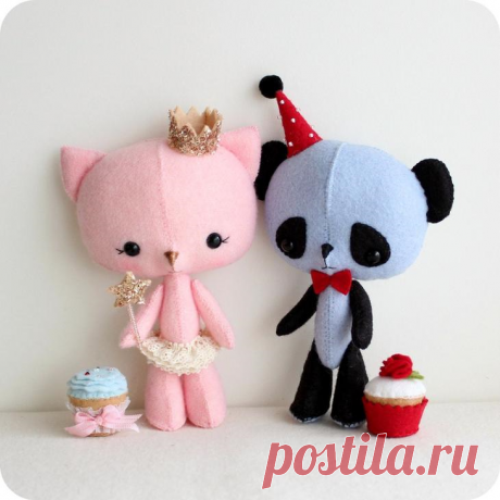 Очаровательные игрушки из фетра