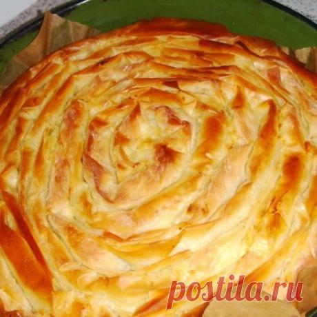 Баница из готового теста филло