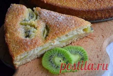 Пирог заливной с фруктами — рецепт