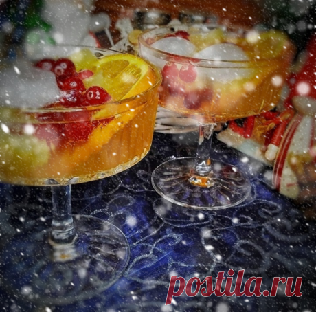 Новогодний пунш с ананасами и апельсинами - рецепт автора Ольга Хортова