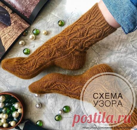 Носки. Схемы узоров от kvassvet.