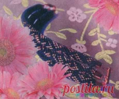 БРАСЛЕТ «ХИЩНИК» ИЗ БИСЕРА.СХЕМЫ.ОПИСАНИЕ - Клуб рукоделия МАТЕРИАЛЫ Крючок вязальный 0,75. Нитки для вязания черного цвета. Игла для бисероплетения (для набора бисера на вязальную нить). Бисер чешский №10 черный глянцевый. Бисер чешский…