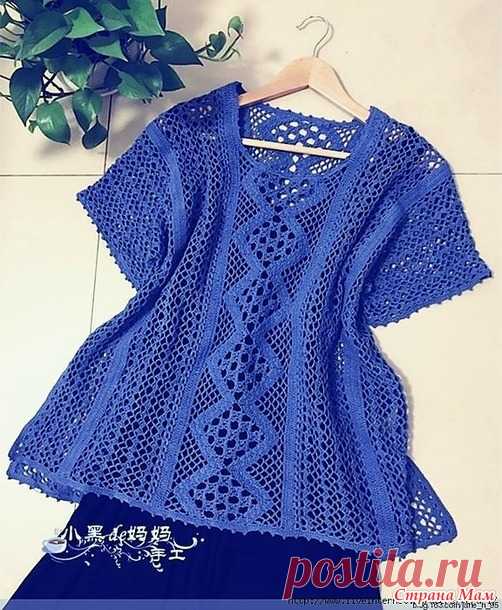 . Элегантная туника Элейн. - Все в ажуре... (вязание крючком) - Страна Мам